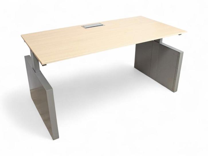 Voortman Hi Tee bureau, 160x80cm, lindberg eiken-aluminiu..., Huis en Inrichting, Bureaus, Nieuw, Ophalen of Verzenden