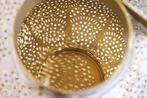 Deco lantaarn ORIENT 25cm goud metaal met patina, Huis en Inrichting, Woonaccessoires | Vazen, Ophalen of Verzenden, Nieuw