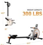 Indoor Roeimachine – 32 Weerstandsniveaus en Bluetooth App, Sport en Fitness, Fitnessapparatuur, Verzenden, Nieuw