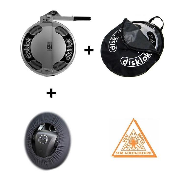 Disklok S stuurslot - Voordeelbundel - Disklok S + Draagtas, Auto diversen, Anti-diefstal, Verzenden