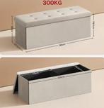 Opvouwbare Opbergkruk – Linnen Zitting, 118L, Max. 300KG, Verzenden, Nieuw