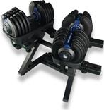 Verstelbare Dumbbells Set 25KG/40KG | WOLV Gewichten voor Th, Sport en Fitness, Verzenden, Nieuw, Rug, Dumbbell