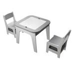 Kinderzitgroep Milou - Met 2 stoelen en 1 tafel - Grijs, Kinderen en Baby's, Kinderkamer | Tafels en Stoelen, Verzenden, Nieuw