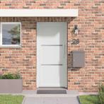 vidaXL Voordeur Wit PVC, Doe-het-zelf en Verbouw, Verzenden, Nieuw