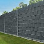 PVC Privacystrips - 2 stuks - 35 meter - Antraciet - Incl. B, Verzenden, Nieuw