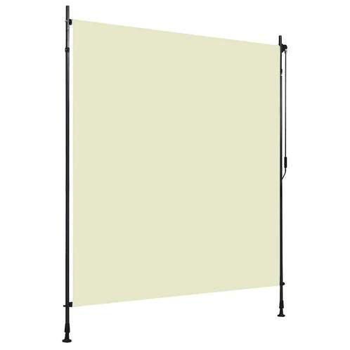 Buiten Rolgordijn Creme | Zonwering | Retourdeal -46%, Tuin en Terras, Zonneschermen, Minder dan 250 cm, Nieuw, Screen, 150 tot 300 cm