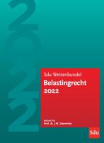 Sdu Wettenbundel Belastingrecht 2022 9789012407526, Boeken, Studieboeken en Cursussen, Zo goed als nieuw, Verzenden