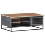 vidaXL Salontafel 90x50x35 cm massief acaciahout grijs, Huis en Inrichting, Tafels | Salontafels, 50 tot 100 cm, Verzenden, Nieuw