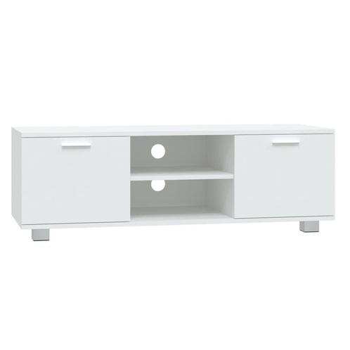 Tv-meubel Wit 120cm - Retourdeal - Ruimtebesparend! -41%, Huis en Inrichting, Kasten | Televisiemeubels, 25 tot 50 cm, Nieuw, Minder dan 100 cm