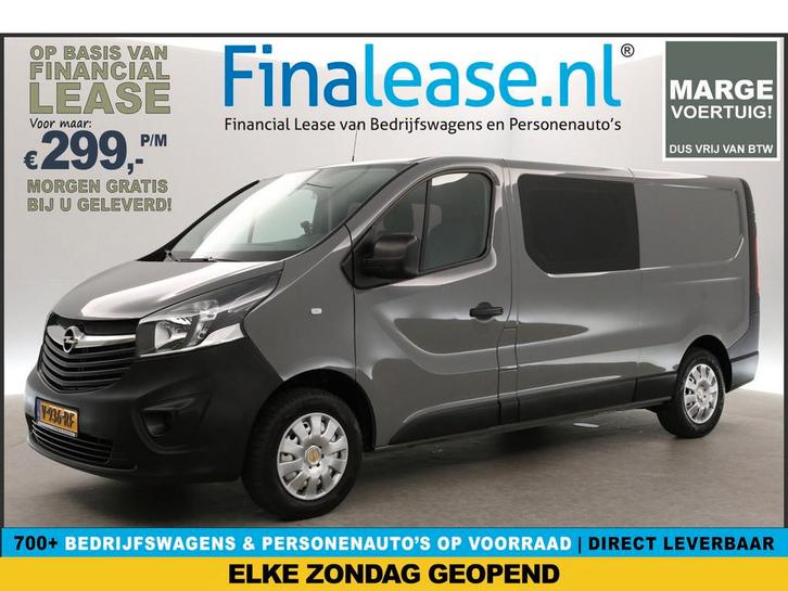 Opel Vivaro 1.6 CDTI L2H1 MARGE DC 6-Zits Airco Cruise Navi, Auto's, Bestelauto's, Lease, Handgeschakeld, Diesel, Navigatiesysteem
