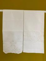 Asciugamani/teli in puro lino - Reticello - Borduurwerk (2), Antiek en Kunst