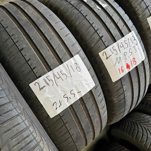2 x Michelin Pilot Sport 3 215-45-18 Zomerbanden 5,5mm, Auto-onderdelen, Banden en Velgen, 18 inch, Zomerbanden, 215 mm, Personenwagen