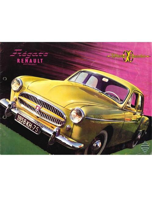1957 RENAULT FREGATE BROCHURE NEDERLANDS, Boeken, Auto's | Folders en Tijdschriften, Renault