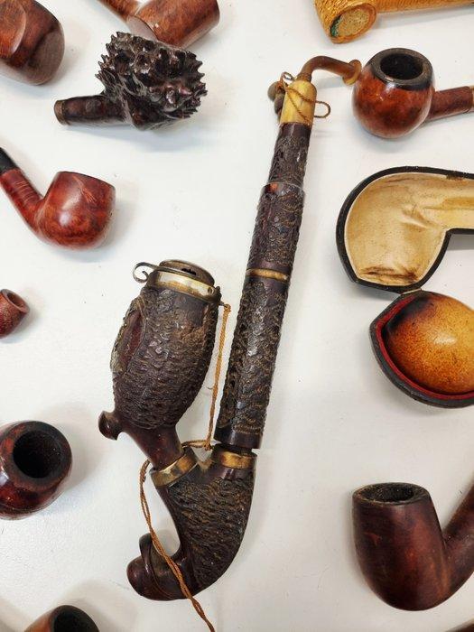 Zonder Minimumprijs - Pijp - Hout, hoorn - (15), Verzamelen, Rookartikelen, Aanstekers en Luciferdoosjes