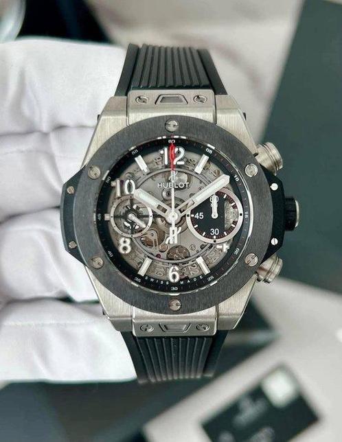 Hublot - Big Bang Unico Titanium Ceramic - 411.NM.1170.RX -, Sieraden, Tassen en Uiterlijk, Horloges | Heren