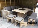 Hoekbank van steigerhout loungeset loungebank ACTIEPRIJZEN, Nieuw, Bank, Loungeset, Steigerhout