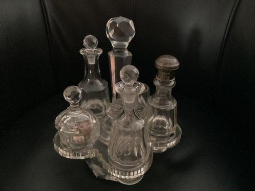 Olie-en-azijnstelletje (12) - Kristal, Antiek en Kunst, Antiek | Glas en Kristal