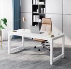 Groot Bureau 160 cm – Moderne Werktafel met Stalen Frame, Huis en Inrichting, Verzenden, Nieuw