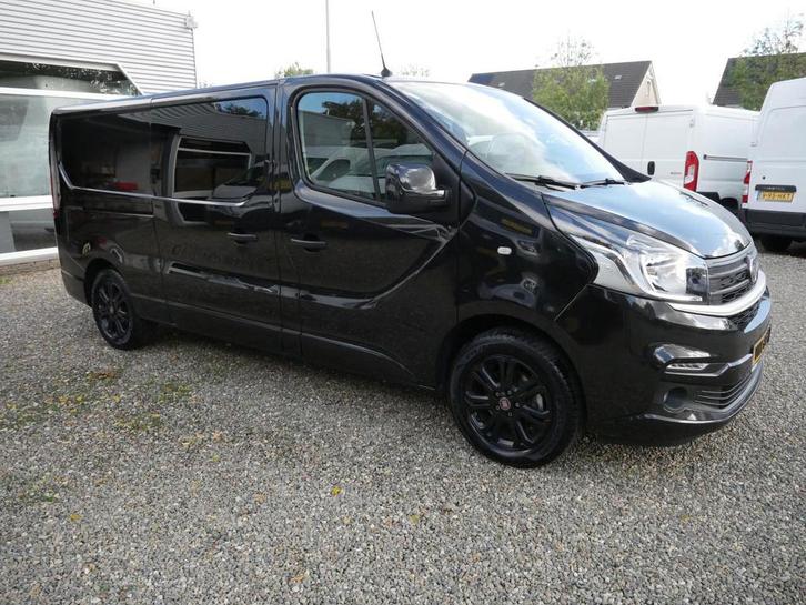 Fiat Talento 2.0 MultiJet 145PK, L2H1, Dubbel Cabine, Airco, Auto's, Bestelauto's, Lease, Zwart, Handgeschakeld, Overige kleuren