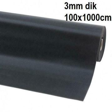 Rubbermat antislip rubber mat loper rol 100cm x 10 meter