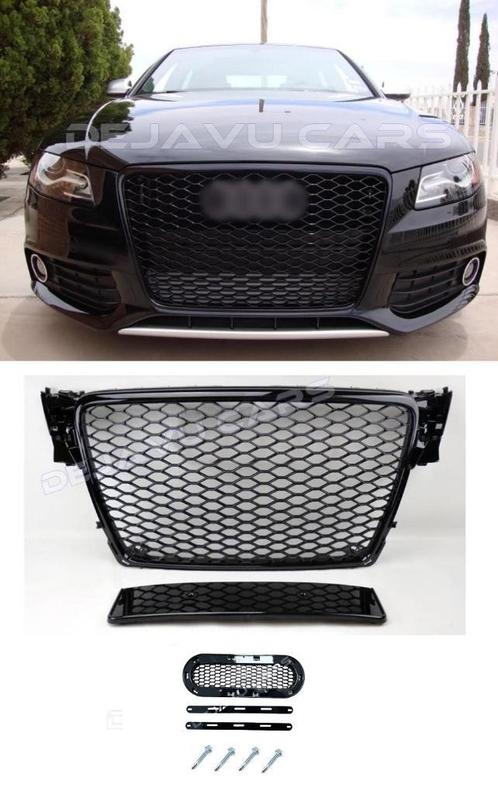 RS4 Look Front Grill bumper voor Audi A4 B8 / S4 / S line, Auto-onderdelen, Carrosserie en Plaatwerk, Voor, Bumper, Nieuw, Audi