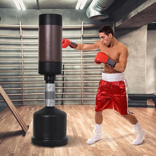 Bokszakstandaard - Verstelbaar - Staande Oefeningen - Zwart, Sport en Fitness, Vechtsporten en Zelfverdediging, Nieuw, Ophalen of Verzenden