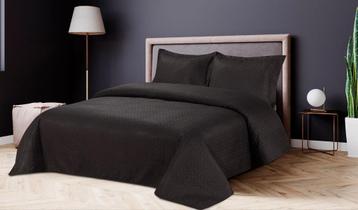 Elegant Home Bedsprei - Beddensprei 2 persoons - Zwart - beschikbaar voor biedingen