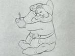 Walt Disney - Animatie tekening van Happy (1937) - Snow, Nieuw