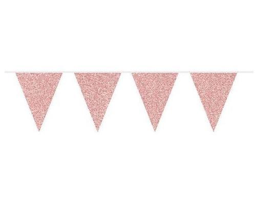 Rose Gouden Slingers Glitter 6m, Hobby en Vrije tijd, Feestartikelen, Nieuw, Verzenden