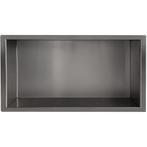 Wiesbaden Demis Inbouwnis - 30x60x10cm - Gunmetal, Ophalen of Verzenden, Nieuw, Rvs