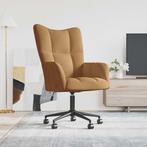 vidaXL Relaxstoel fluweel bruin, Huis en Inrichting, Fauteuils, Verzenden, Nieuw