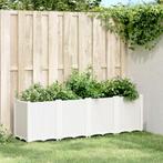 vidaXL Plantenbak 160x40x53 cm polypropeen wit, Tuin en Terras, Bloembakken en Plantenbakken, Verzenden, Nieuw, Kunststof