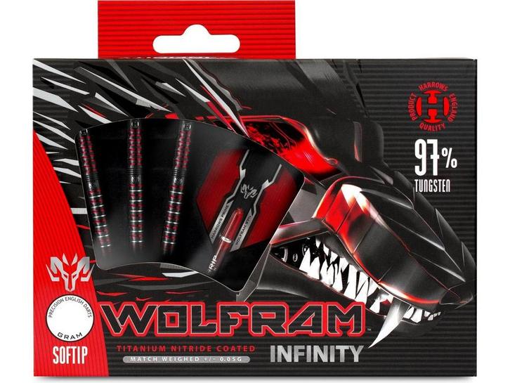 WOLFRAM INFINITY 97% TUNGSTEN 23GR, Sport en Fitness, Darts, Nieuw, Verzenden