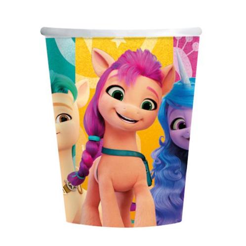 My Little Pony Papier Bekers 250ml 8st, Hobby en Vrije tijd, Feestartikelen, Nieuw, Verzenden