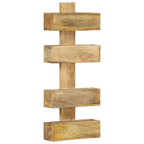 vidaXL Tijdschriftenwandrek 30x11x72 cm massief mangohout, Huis en Inrichting, Kasten | Boekenkasten, Minder dan 25 cm, Nieuw