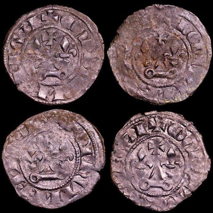 Frankrijk. Philippe IV (1285-1314). Double Tournois (4, Postzegels en Munten, Munten | Europa | Euromunten