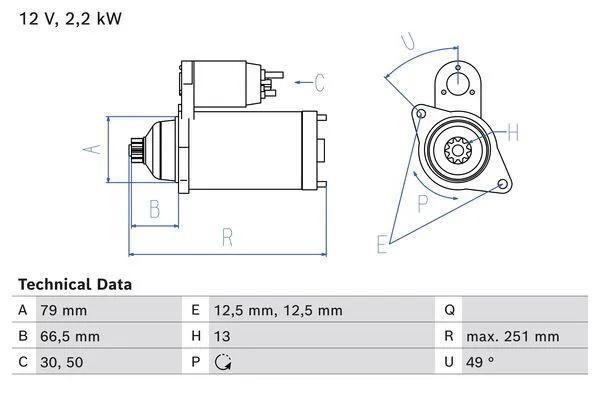 Startmotor / Starter VOLKSWAGEN MULTIVAN T6 (2.0 TDI,2...., Auto-onderdelen, Motor en Toebehoren, Nieuw, Ophalen of Verzenden