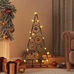 vidaXL Kerstdecoratie kerstboom 90 cm metaal zwart, Verzenden, Nieuw