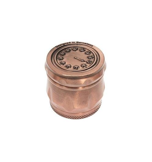 Embossed Kruidengrinder 420 Brons, Verzamelen, Rookartikelen, Aanstekers en Luciferdoosjes, Nieuw, Ophalen of Verzenden