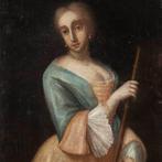 Venetian school (XVIII) - Mask of Columbine, Antiek en Kunst