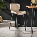 *WOONWINKEL* Beige Barstoel Boucle, Verzenden, Nieuw