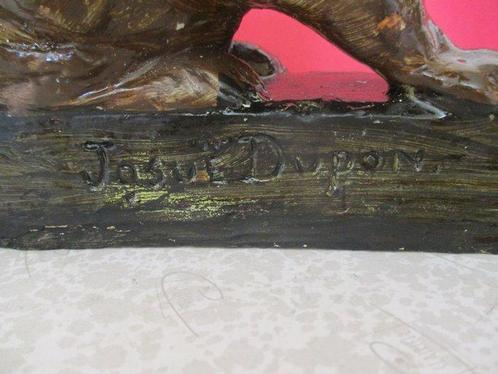 Josuë DUPON (1864-1935) - sculptuur - 15 cm - Gips, Antiek en Kunst, Kunst | Designobjecten