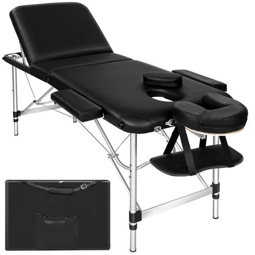 3 zones massagetafel met 5cm vulling en aluminiumframe - zwa, Sport en Fitness, Massageproducten, Verzenden