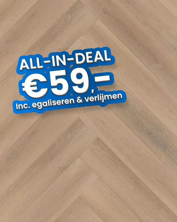 Plak pvc Visgraat licht eiken |  Belakos Palazzo Visgraat XL, Huis en Inrichting, Stoffering | Vloerbedekking, Ophalen