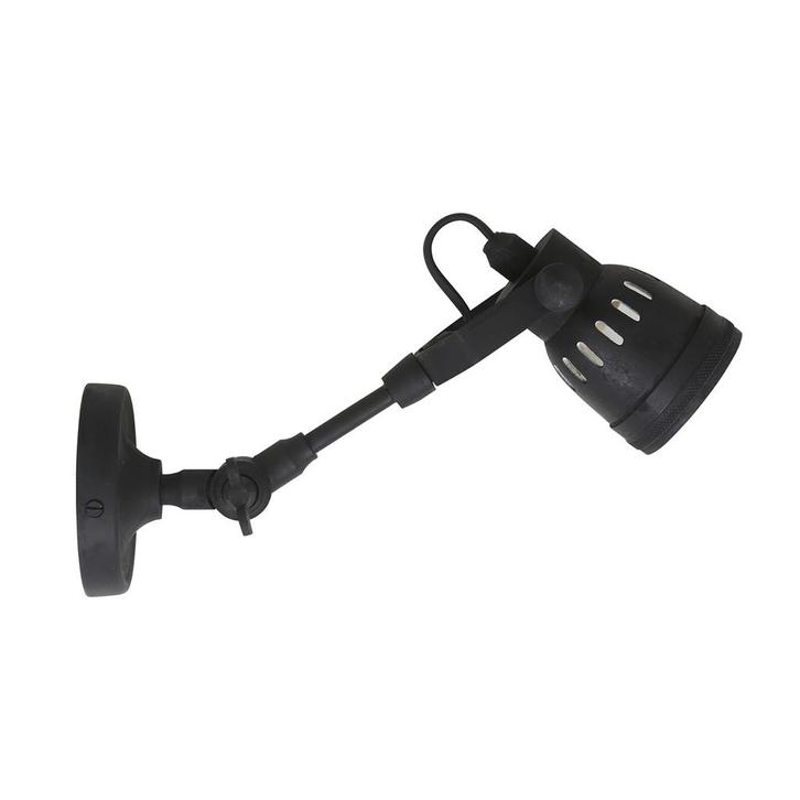 Opbouwspot Mulberry Antiek Zwart Binnenverlichting, Huis en Inrichting, Lampen | Wandlampen, Verzenden