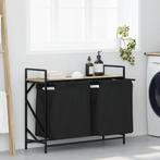 vidaXL Wasmand 2 vakken met plank sonoma eikenkleurig, Verzenden, Nieuw