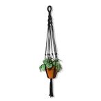 Plantenhanger Twisty Zwart - Katoen - Macramé -, Huis en Inrichting, Woonaccessoires | Overige, Ophalen of Verzenden, Nieuw