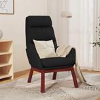 Fauteuil zwart stof | Tweedekansje | OP=OP (relaxstoel), Huis en Inrichting, Stoelen, Ophalen of Verzenden, Nieuw, Zwart