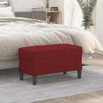 vidaXL Bankje 70x35x41 cm stof wijnrood, Huis en Inrichting, Banken | Bankstellen, Verzenden, Nieuw, Stof, Minder dan 150 cm