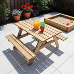 Kinderpicknicktafel 90x120cm Gemonteerd, Tuin en Terras, Tuinsets en Loungesets, Verzenden, Nieuw, Hout